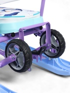 Снегокат «Тимка спорт 6» с пингвинятами, с родительской ручкой, со спинкой, голубой, фиолетовый, ТС6/П Nika Kids - фото 119049129 Снегокат «Тимка спорт 6» с пингвинятами, с родительской ручкой, со спинкой, голубой, фиолетовый, ТС6/П Nika Kids - фото 119049129