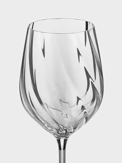 Бокалы для белого вина CRYSTAL BOHEMIA CREX OPTIC, 480 мл, набор 2 шт., стекло, прозрачные