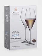 Бокалы для белого вина CRYSTAL BOHEMIA LOXIA, 510 мл, набор 2 шт., стекло, прозрачные - Фото 8