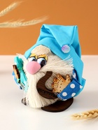 Фигурка-оберег «Домовой. Везунчик с бусиной», 9×9/13 см - Фото 4