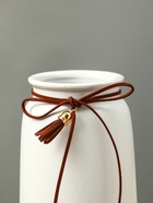Ваза «Шерон», классика шнур, 20×9.5×8 см, керамика, белая - фото 47222163