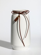 Ваза «Шерон», классика шнур, 20×9.5×8 см, керамика, белая - фото 47222166