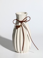 Ваза «Шерон», зауженная шнур, 19.5×8.5×6 см, керамика, белая - фото 47222172