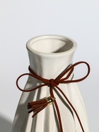 Ваза «Шерон», зауженная шнур, 19.5×8.5×6 см, керамика, белая - фото 47222174