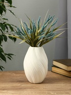 Ваза керамика настольная "Кеннет" 20,5х11,5х7 см, белый - фото 809035688