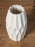 Ваза «Абиджил», геометрия, 20×11 см, d=7.5 см, керамика, белая - фото 48190479