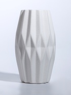 Ваза «Абиджил», геометрия, 20×11 см, d=7.5 см, керамика, белая - фото 48190481