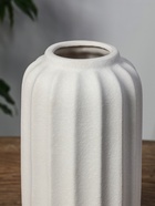 Ваза «Абиджил», бочка линии, 24.5×12 см, d=7 см, керамика, белая - Фото 4