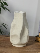 Ваза «Бэрри», геометрия, 24×14 см, d=9 см, керамика, белая - фото 48190498