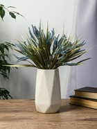 Ваза керамика настольная "Бэрри" грани, h=18,5х11. d=7,5 см, белый - фото 809051172