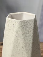 Ваза керамика настольная "Бэрри" грани, h=18,5х11. d=7,5 см, белый - фото 809051173