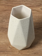 Ваза керамика настольная "Бэрри" грани, h=18,5х11. d=7,5 см, белый - фото 809051174