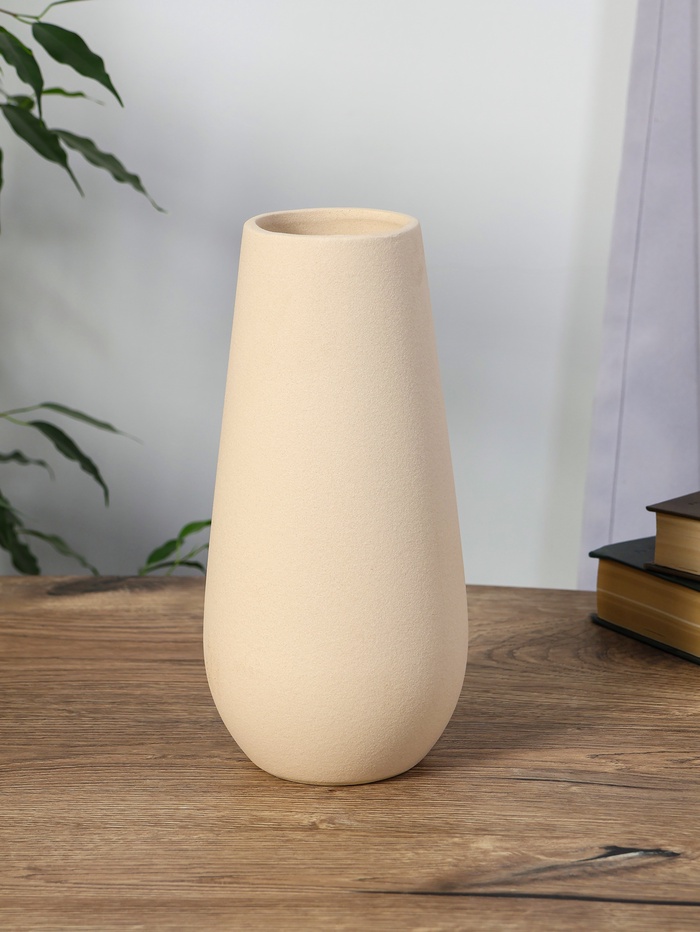 Ваза для цветов «Банни», 24.5×11 см, d=7.5 см, керамика, белая