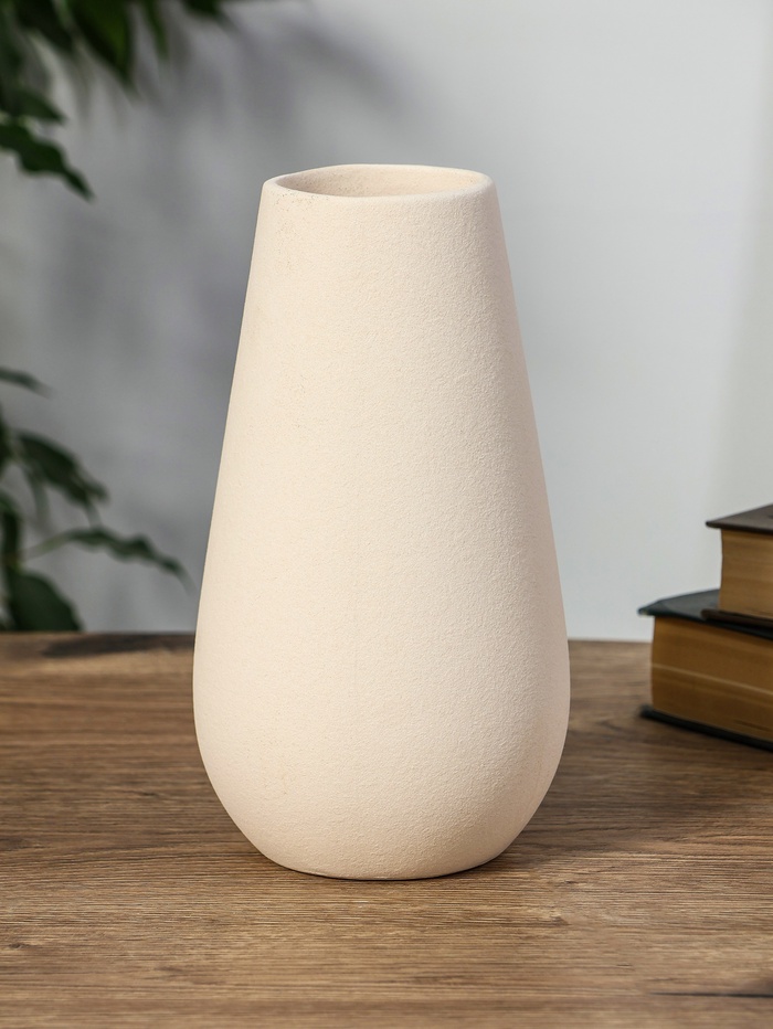 Ваза для цветов «Банни», 20×10 см, d=6.5 см, керамика, белая