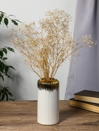 Ваза «Дакей», 20×10 см, d=6 см, керамика, белая - фото 48309420 Ваза «Дакей», 20×10 см, d=6 см, керамика, белая - фото 48309420