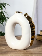 Ваза «Лорей», 22×17.5 см, d=4 см, керамика, белая - фото 48190570