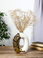 Ваза «Лорей», 22×17.5 см, d=4 см, керамика, белая - фото 48190571