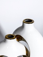 Ваза «Лари», 26×23 см, d=4 см, набор 2 шт., керамика, белая - фото 48190608