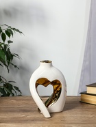 Ваза «Лари», 26×23 см, d=4 см, набор 2 шт., керамика, белая - фото 48190599