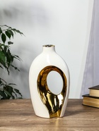 Ваза «Лари», 26×23 см, d=4 см, набор 2 шт., керамика, белая - фото 48190601