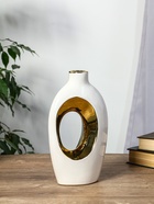 Ваза «Лари», 26×23 см, d=4 см, набор 2 шт., керамика, белая - фото 48190602