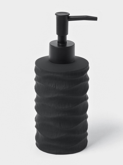 Дозатор для жидкого мыла «Волны», чёрный