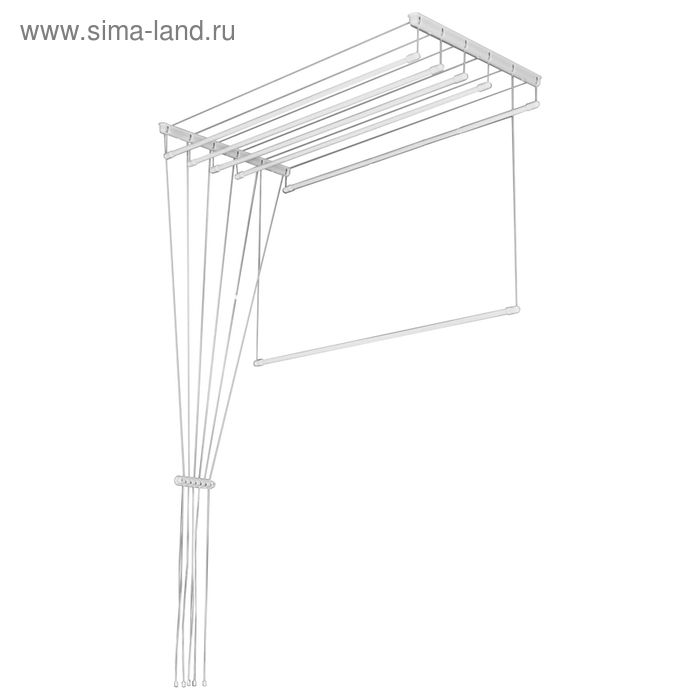 Сушилка для белья потолочная «Лиана», 6 линий, 1,5 м
