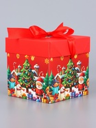 Коробка подарочная, новогодняя, самосборная «Снежинка» 15×15×15 см - Фото 3