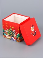 Коробка подарочная, новогодняя, самосборная «Снежинка» 15×15×15 см - Фото 4