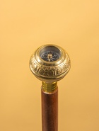 Трость с компасом, 93 см, латунь, дерево - Фото 2