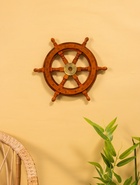 Штурвал декоративный, 32×32×3.5 см, дерево - Фото 1