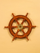 Штурвал декоративный, 32×32×3.5 см, дерево - Фото 2