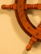 Штурвал декоративный, 32×32×3.5 см, дерево - Фото 5