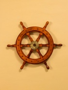 Штурвал декоративный, 40×40×4 см, дерево - Фото 2