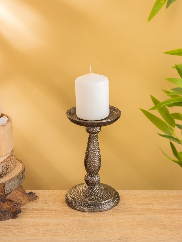 Подсвечник «Нью-Дели», 9×9×17 см, алюминий, бронза