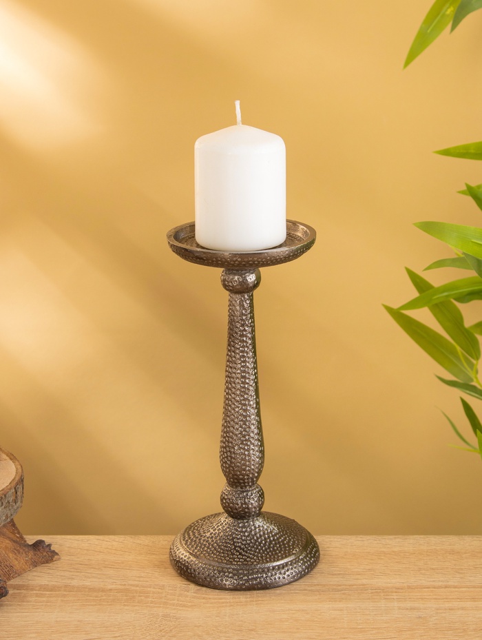 Подсвечник «Нью-Дели», 22 см, алюминий, бронза