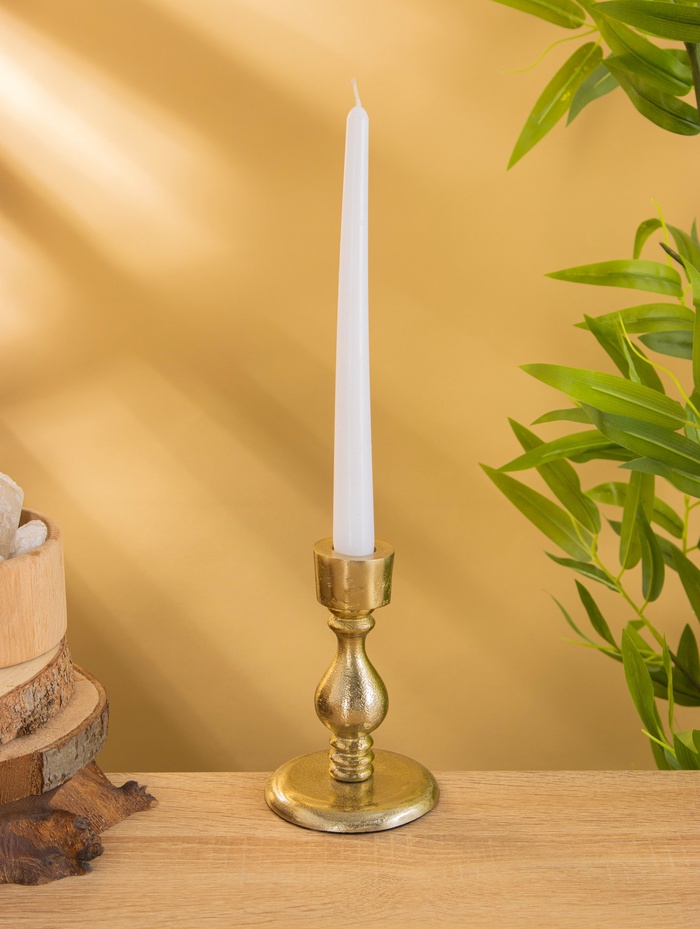 Подсвечник «Ферзь», 13 см, алюминий, золото - Фото 1