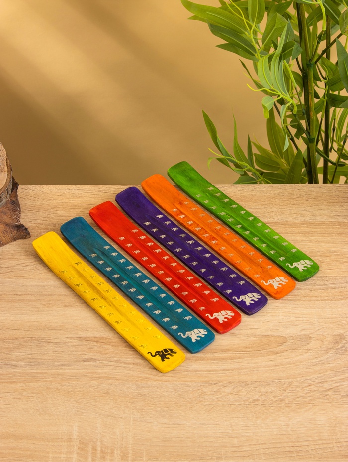 Подставка под благовония «Слон», 25.5 см, дерево, МИКС - Фото 1