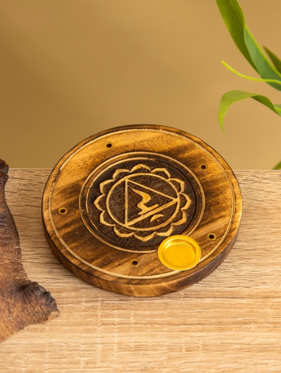 Подставка под благовония «Чакра», 10 см, дерево