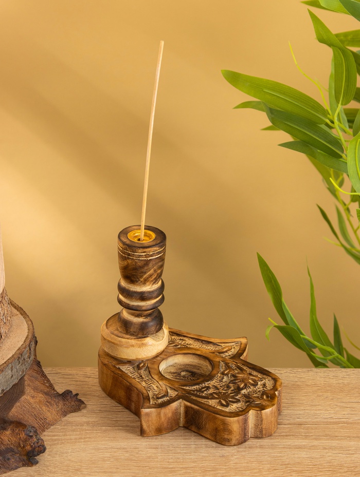 Подставка под благовония «Рука Фатимы», 15 см, дерево - Фото 1