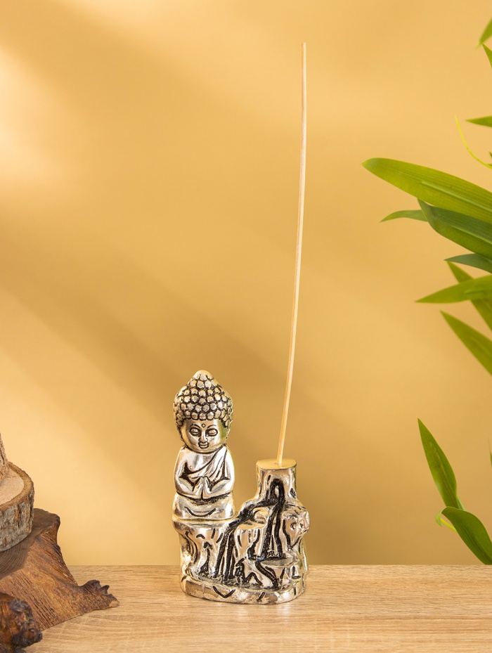Подставка под благовония «Будда Намасте», 7×6×11 см, алюминий