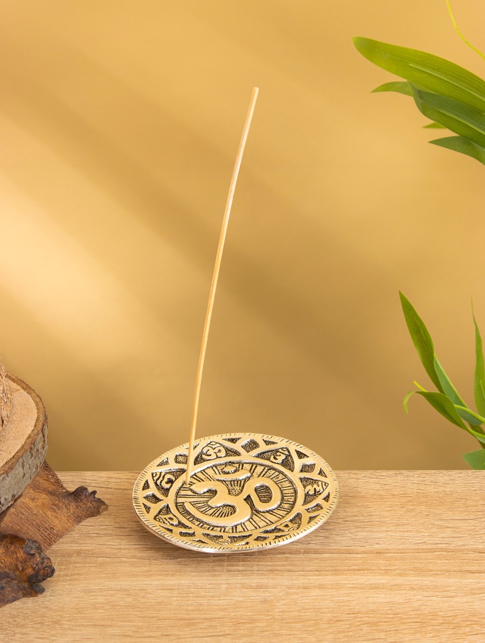 Подставка под благовония «ОМ», алюминий
