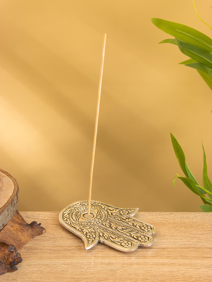 Подставка под благовония « Рука Фатимы», 13×10 см, алюминий - Фото 1