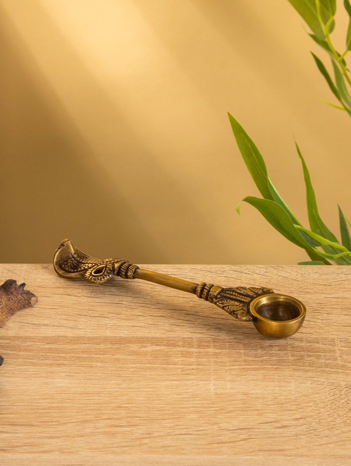 Подставка под благовония «Ложка мира», 15.5 см, латунь - Фото 1
