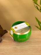 Свеча в чаше Yoga heal the soul зелёная, соевый воск 200 гр 8,5х7 см - Фото 5