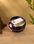 Свеча в чаше Yoga heal the soul, 200 г, 8.5×7 см, соевый воск, чёрная - Фото 6