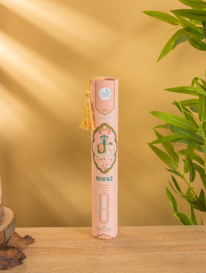 Благовония в тубусе «Роза», 30 штук с деревянной подставкой - Фото 1