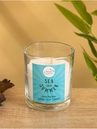 Свеча с кристаллом внутри Sea and Summer After the rain, 120 г, соевый воск, после дождя - Фото 2