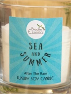 Свеча с кристаллом внутри Sea and Summer After the rain, 120 г, соевый воск, после дождя - Фото 5