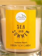Свеча с кристаллом внутри Sea and Summer Jasmine Pearls, 120 г, соевый воск, жасмин 10701831 - фото 16779399